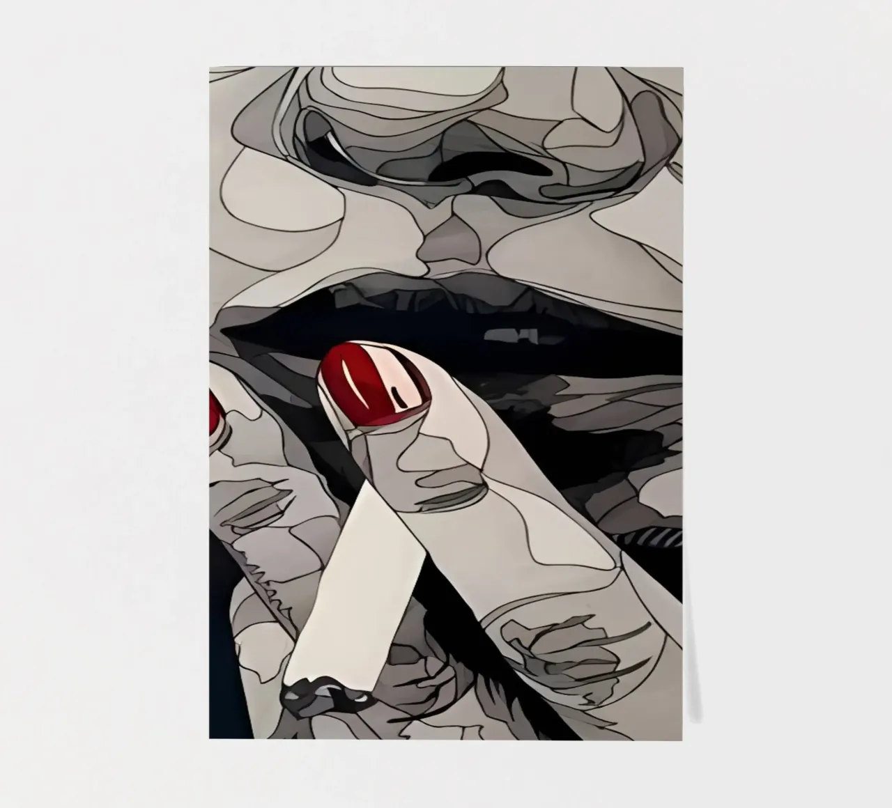 Minimalist Art Poster 614 Stickerbogen von ahmiaLodri