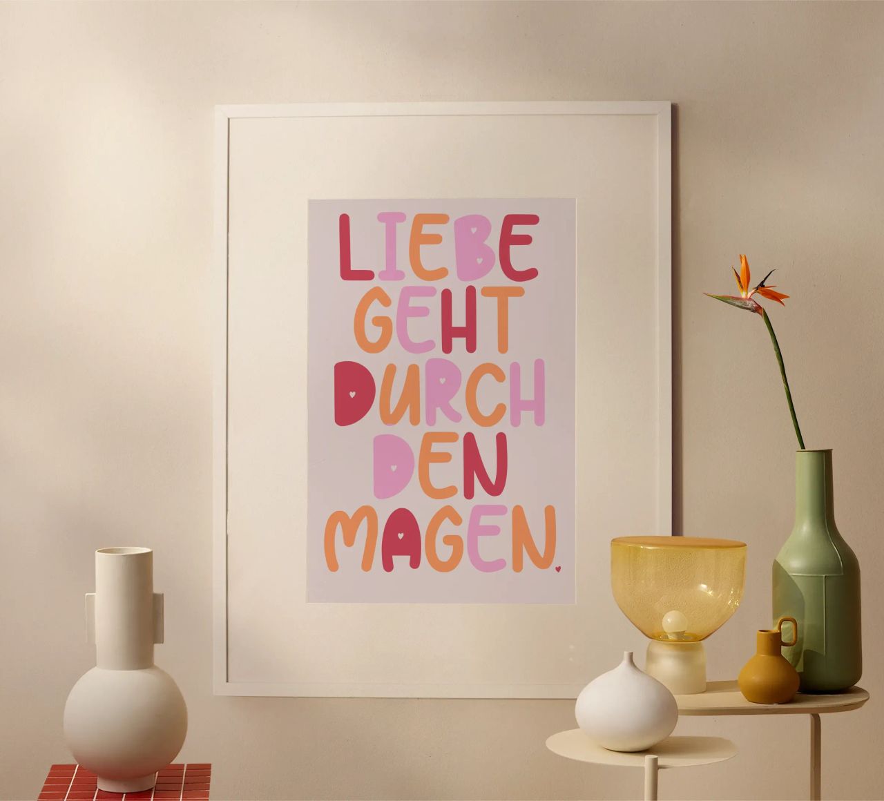 Liebe geht durch den Magen Poster von maramirage