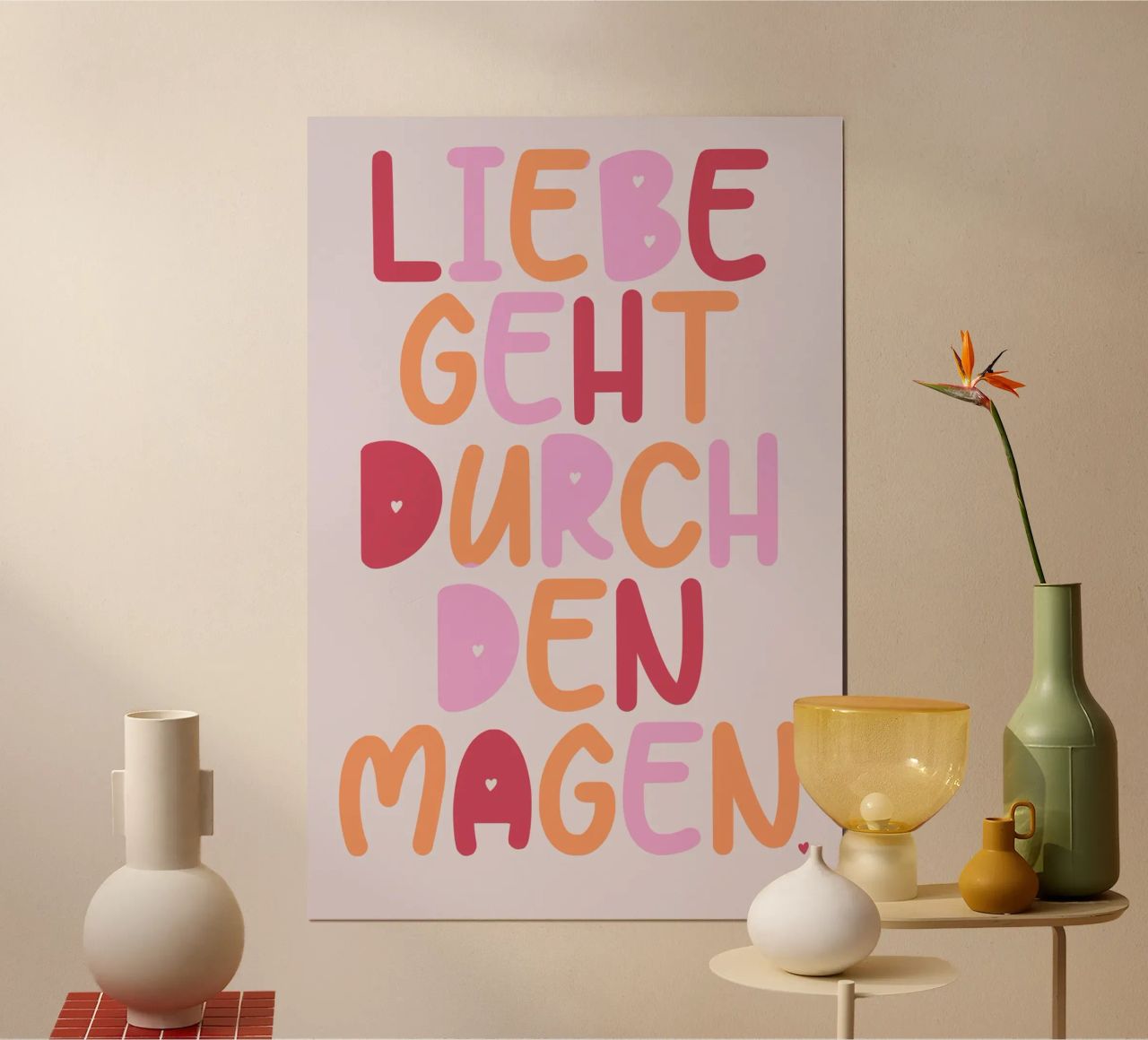 Liebe geht durch den Magen Poster von maramirage