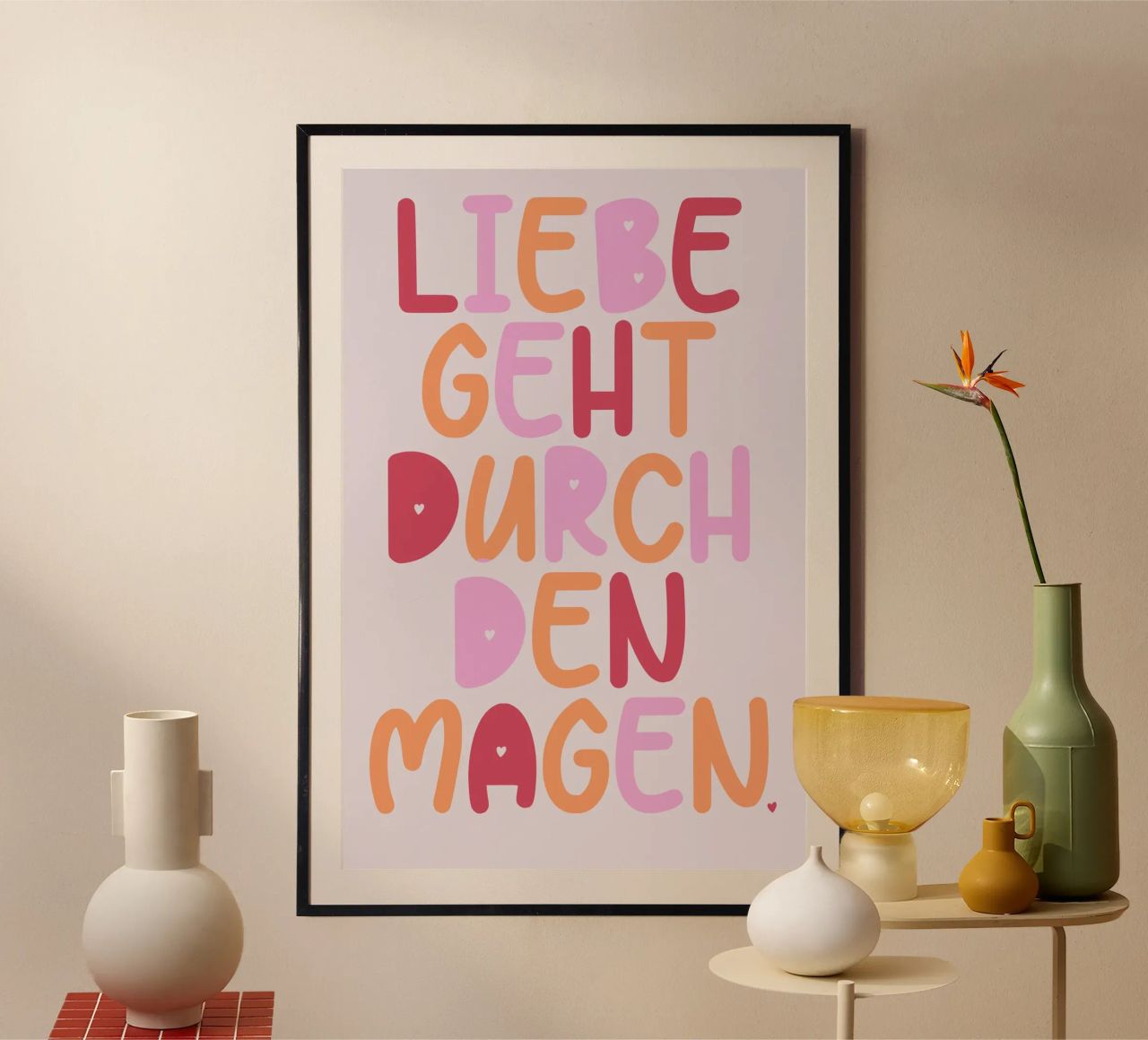 Liebe geht durch den Magen Poster von maramirage