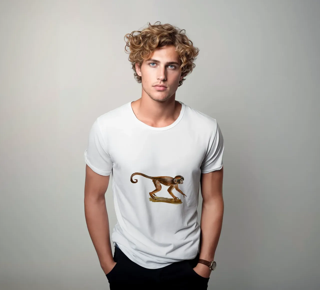 Monkey t-shirt da Femke Zwaan