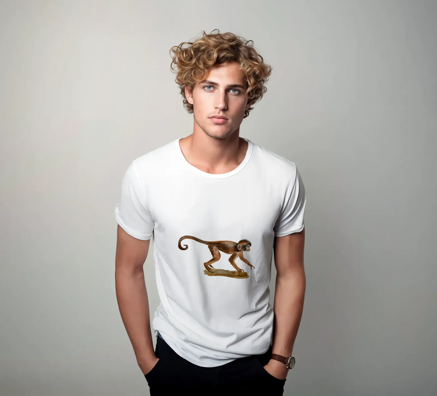 Monkey t-shirt da Femke Zwaan