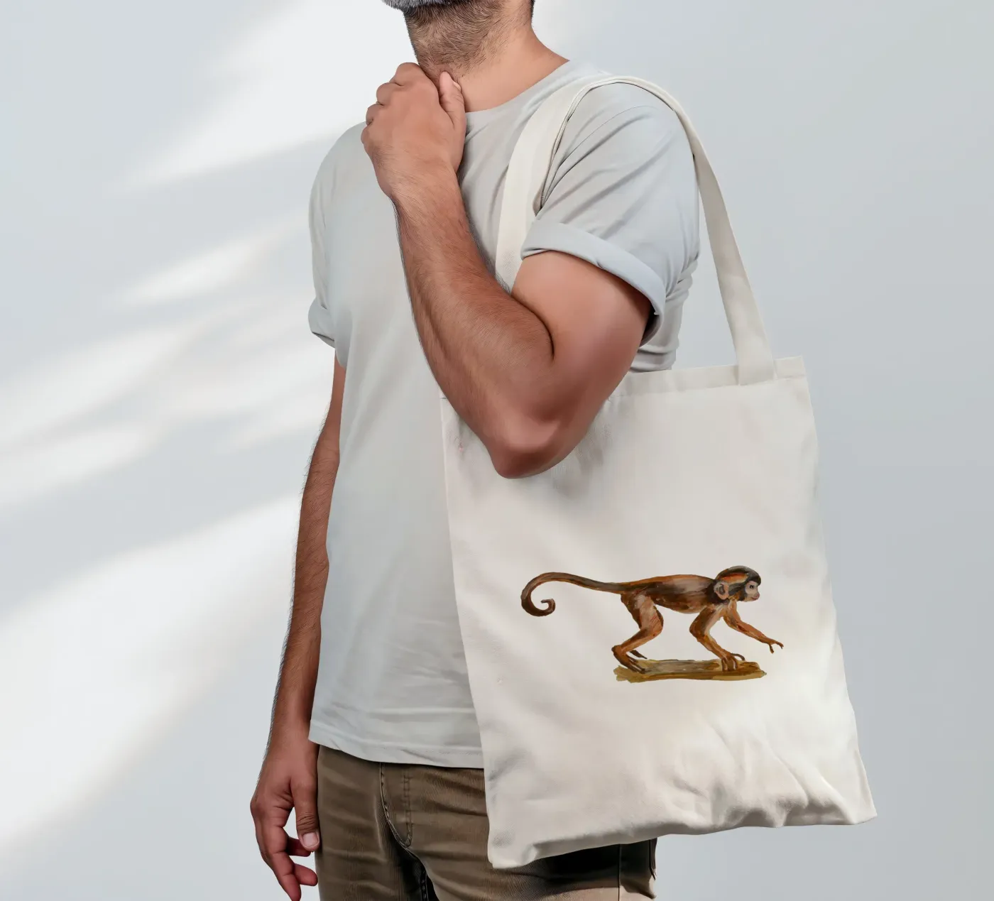 Monkey tote bag de Femke Zwaan