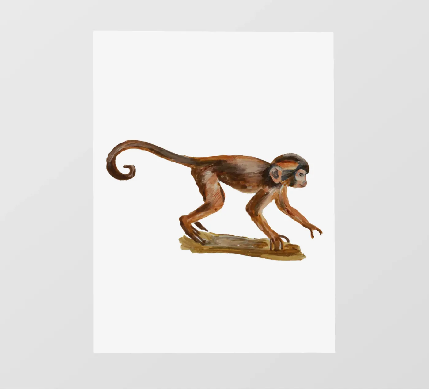 Monkey Backlit Folie von Femke Zwaan