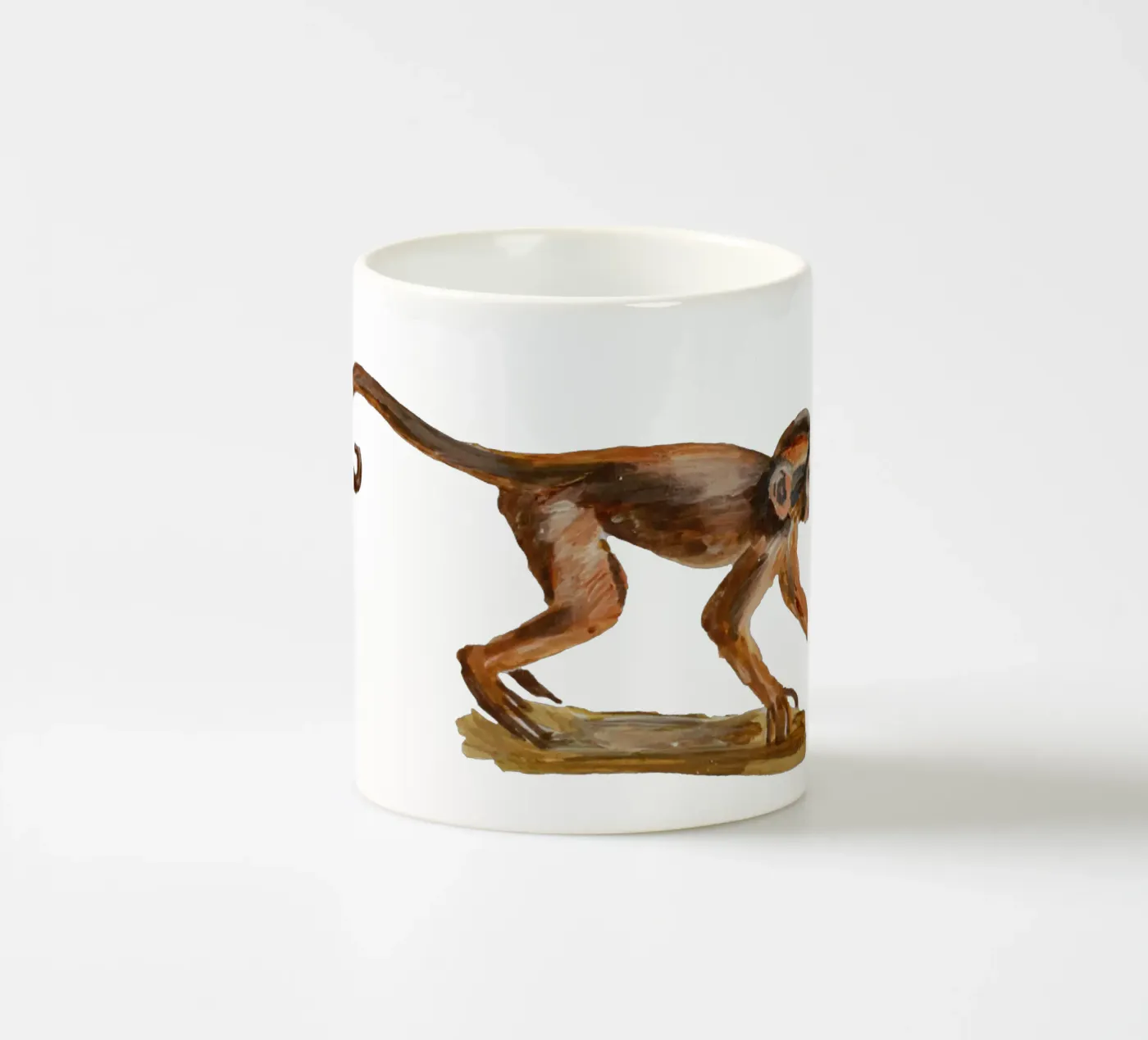 Monkey ceramic mug by Femke Zwaan