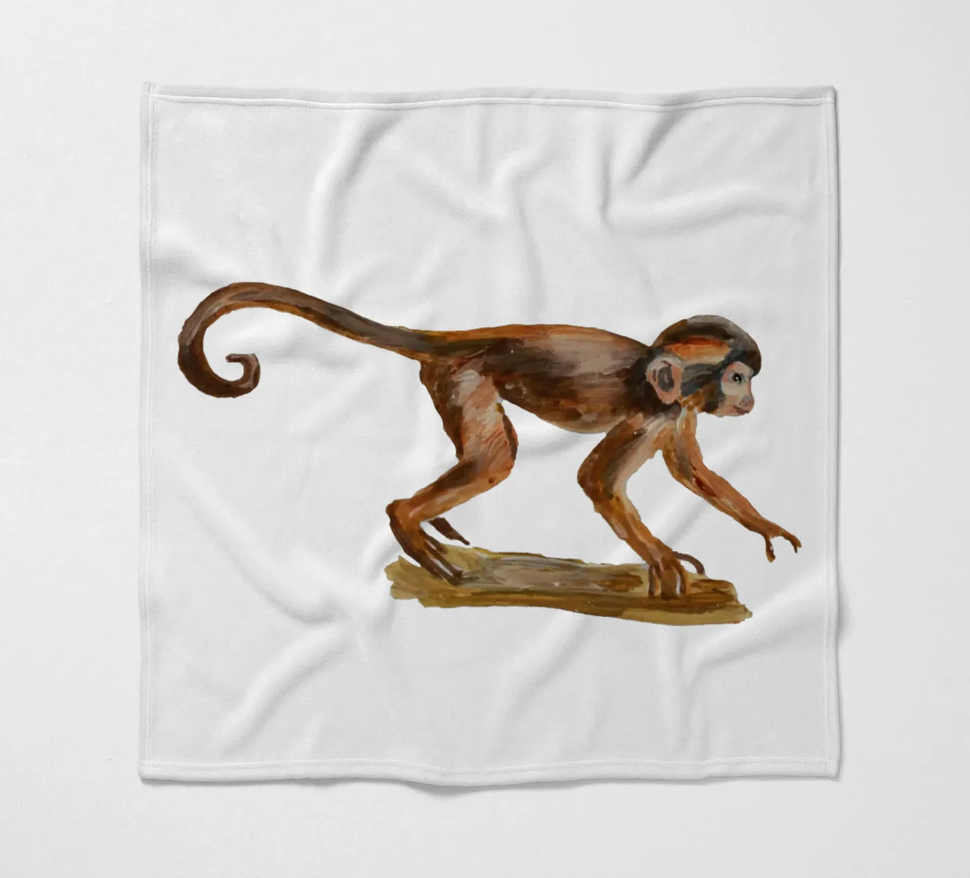 Monkey fleecedeken van Femke Zwaan