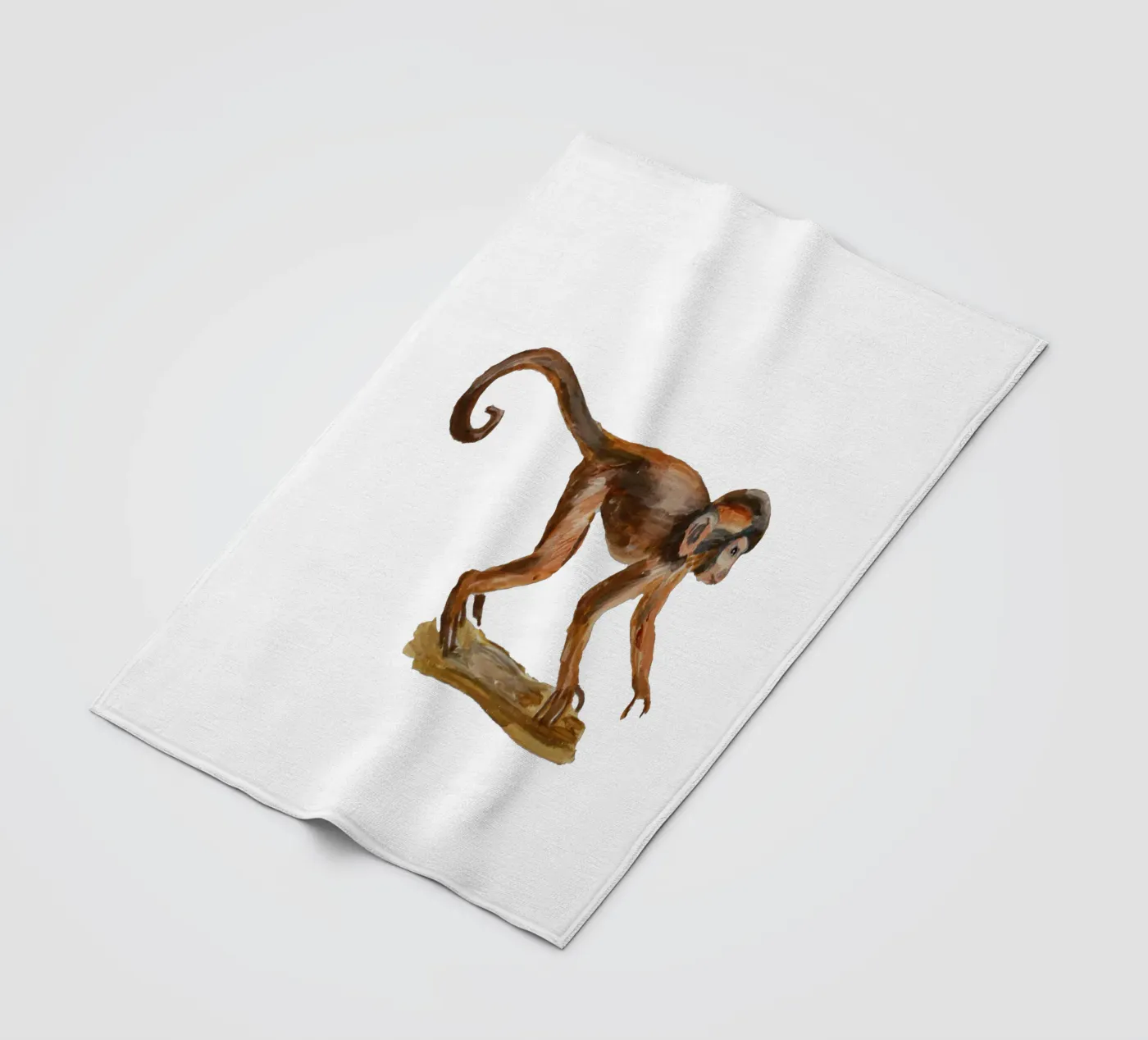 Monkey fleecedeken van Femke Zwaan