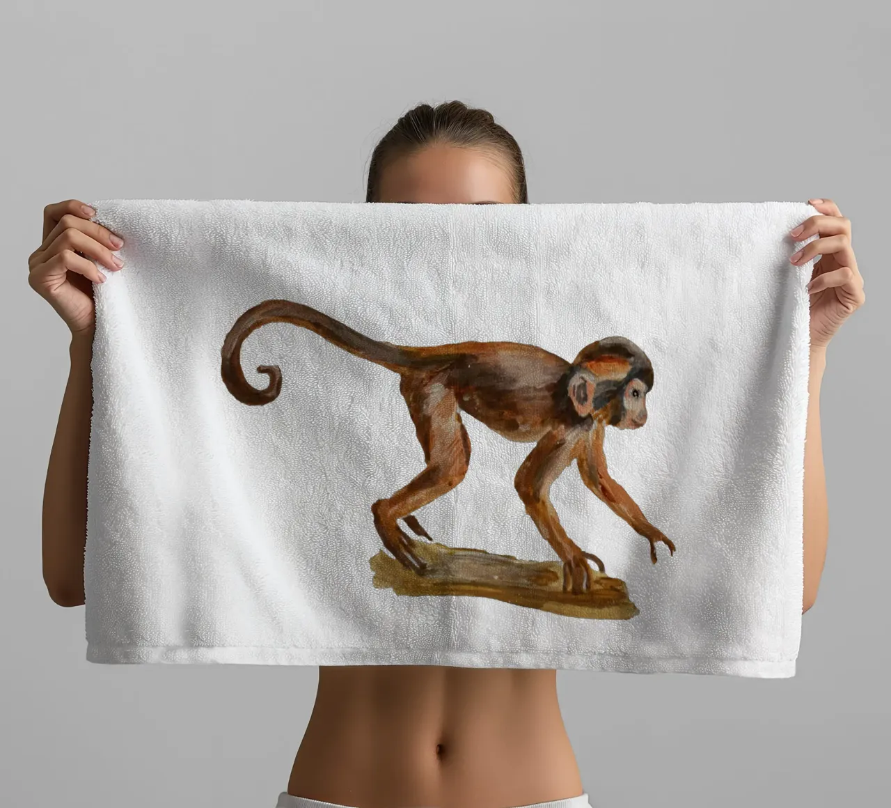 Monkey towel by Femke Zwaan
