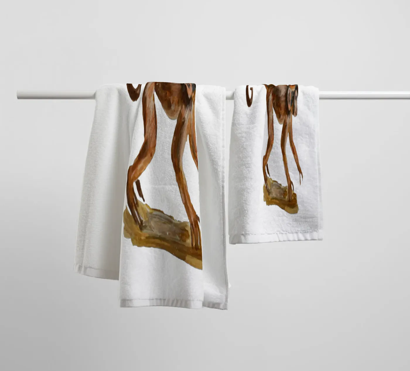 Monkey towel by Femke Zwaan