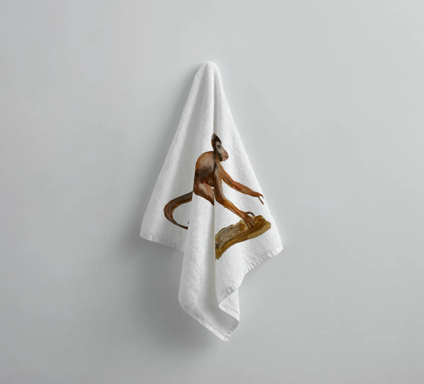 Monkey towel by Femke Zwaan