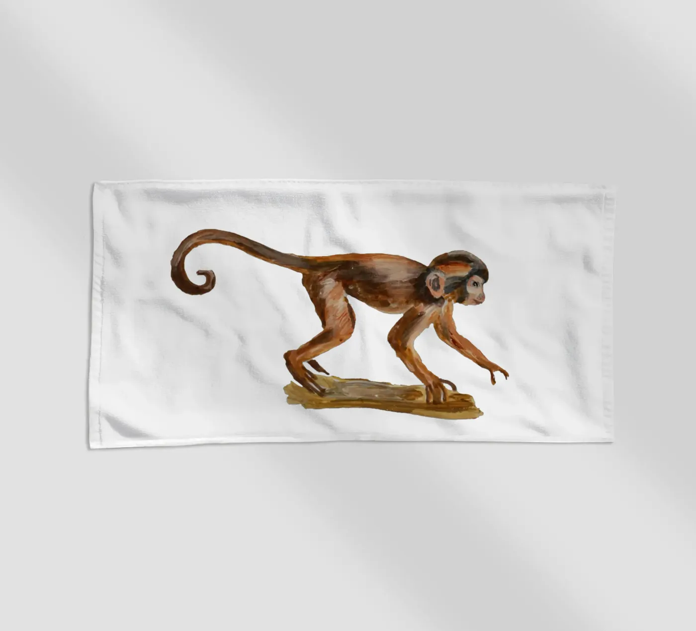 Monkey strandhanddoek van Femke Zwaan