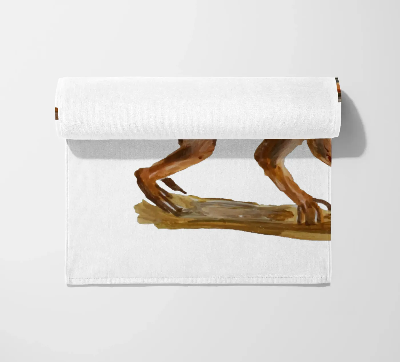 Monkey strandhanddoek van Femke Zwaan