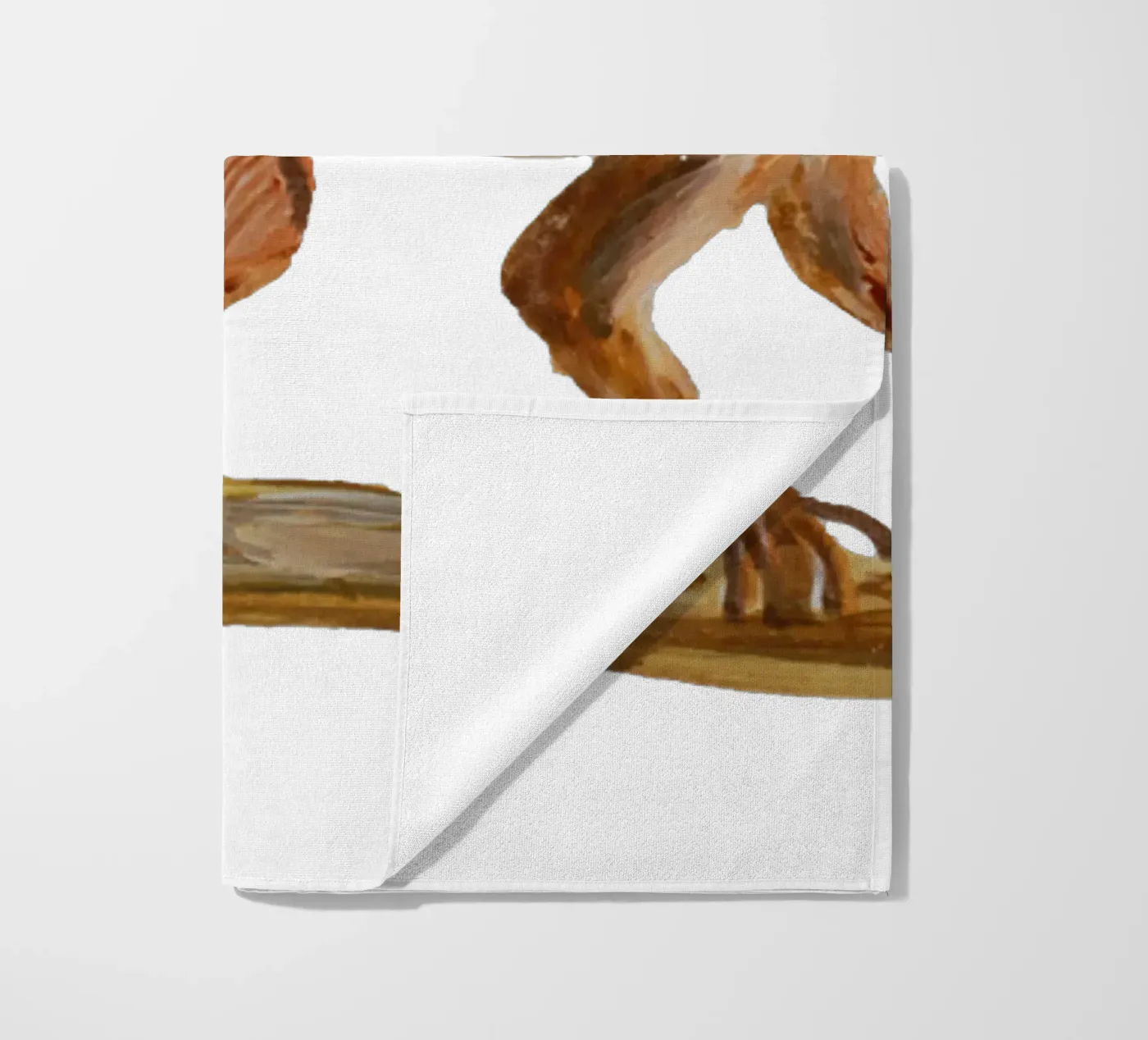 Monkey strandhanddoek van Femke Zwaan