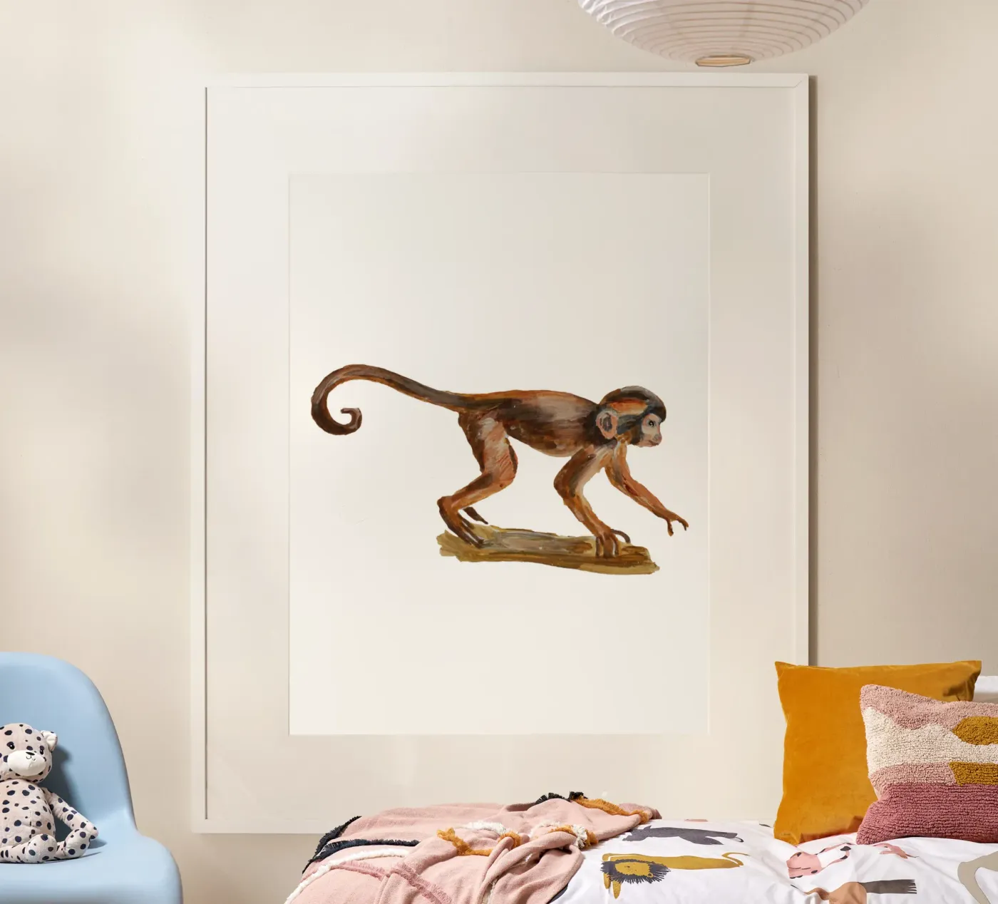 Monkey poster by Femke Zwaan