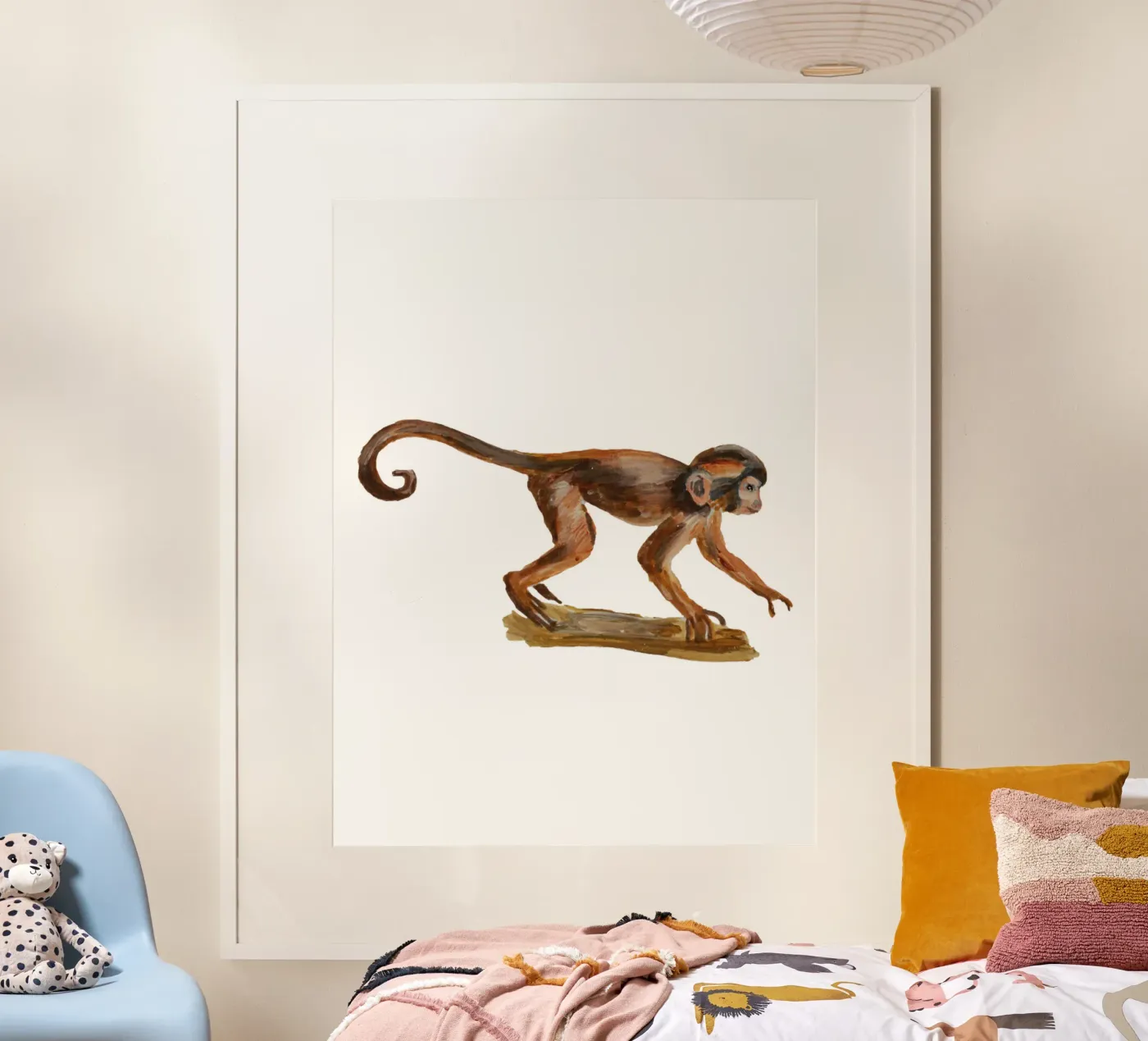 Monkey poster by Femke Zwaan