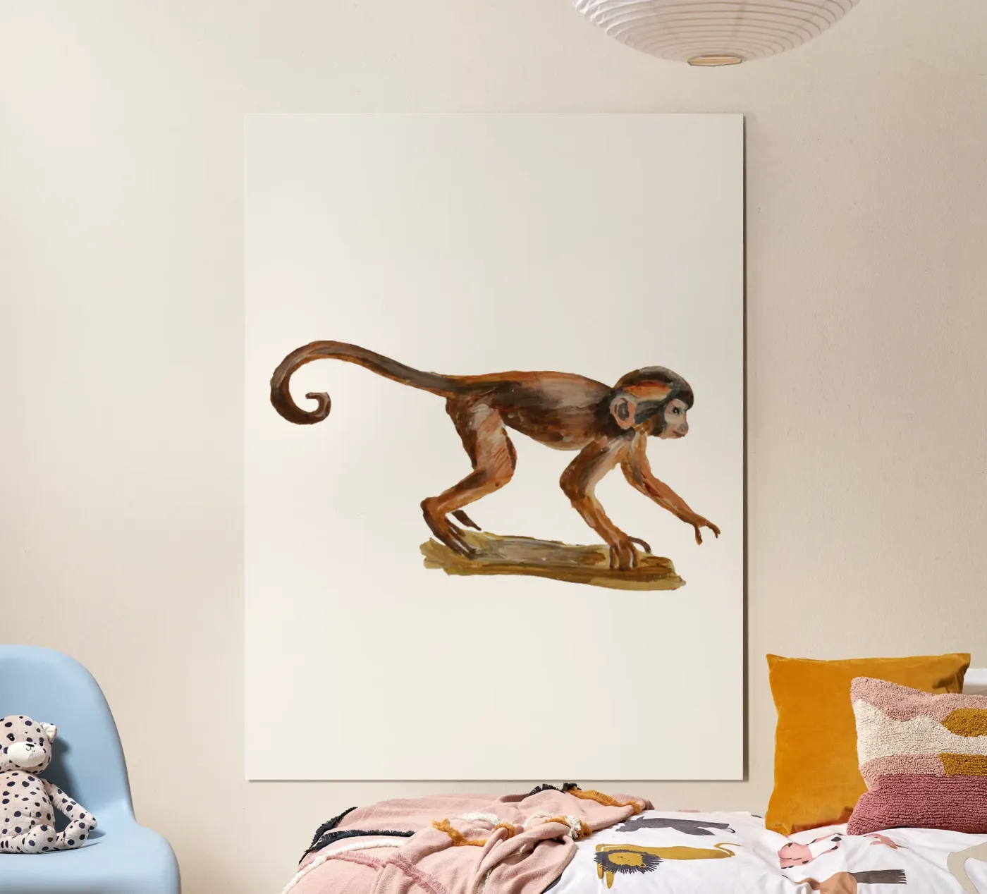 Monkey poster by Femke Zwaan