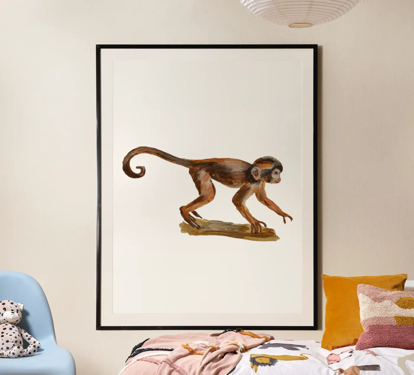 Monkey poster by Femke Zwaan