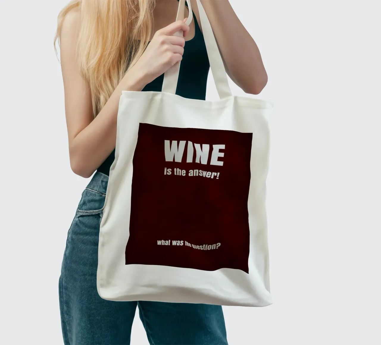 Wine is the answer Jutebeutel von maramirage