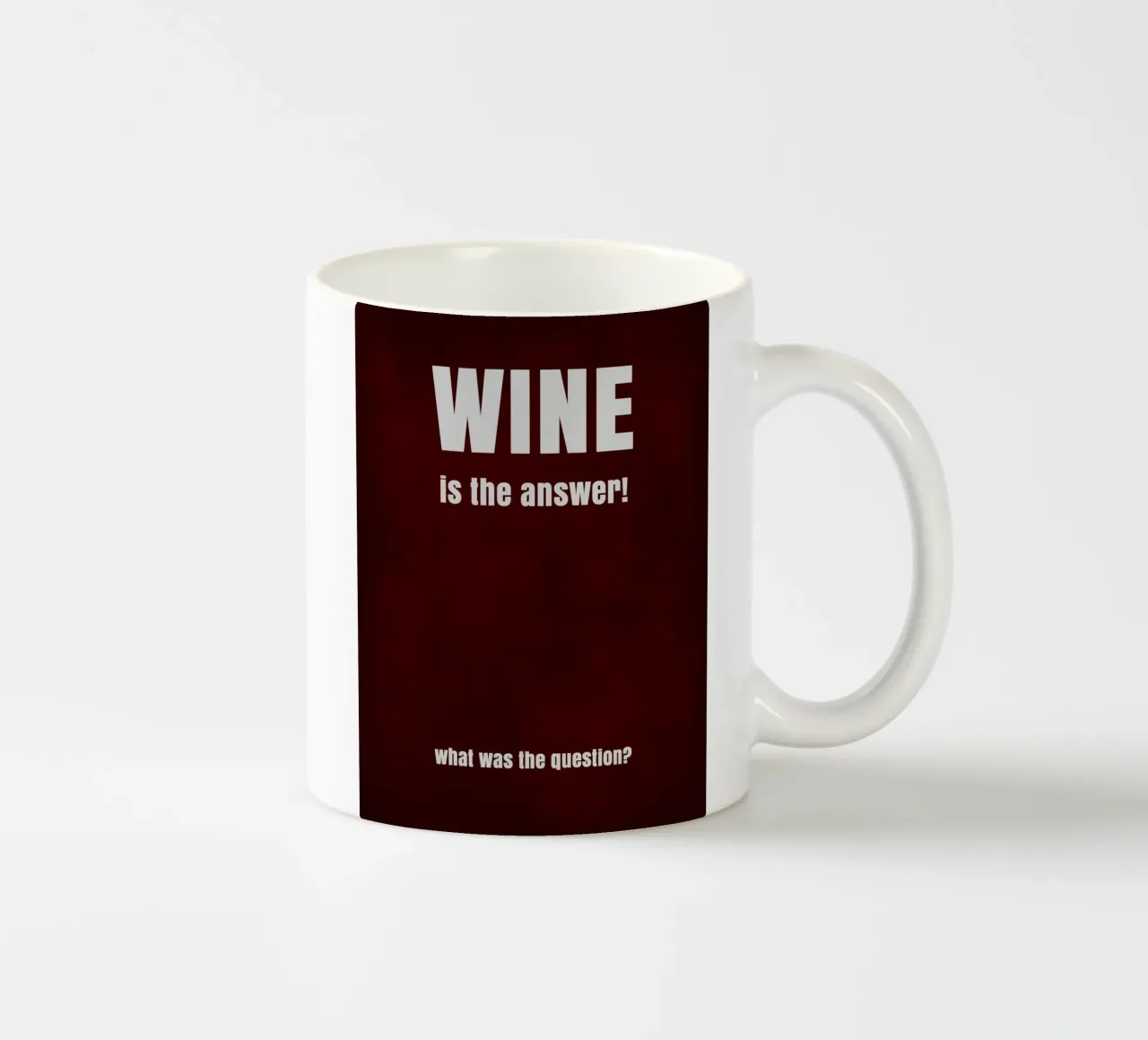 Wine is the answer tazza in ceramica da maramirage