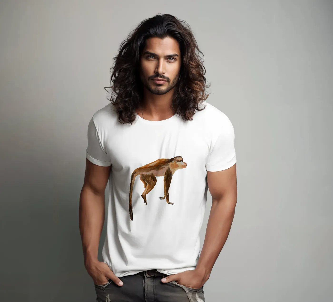 Monkey t-shirt da Femke Zwaan