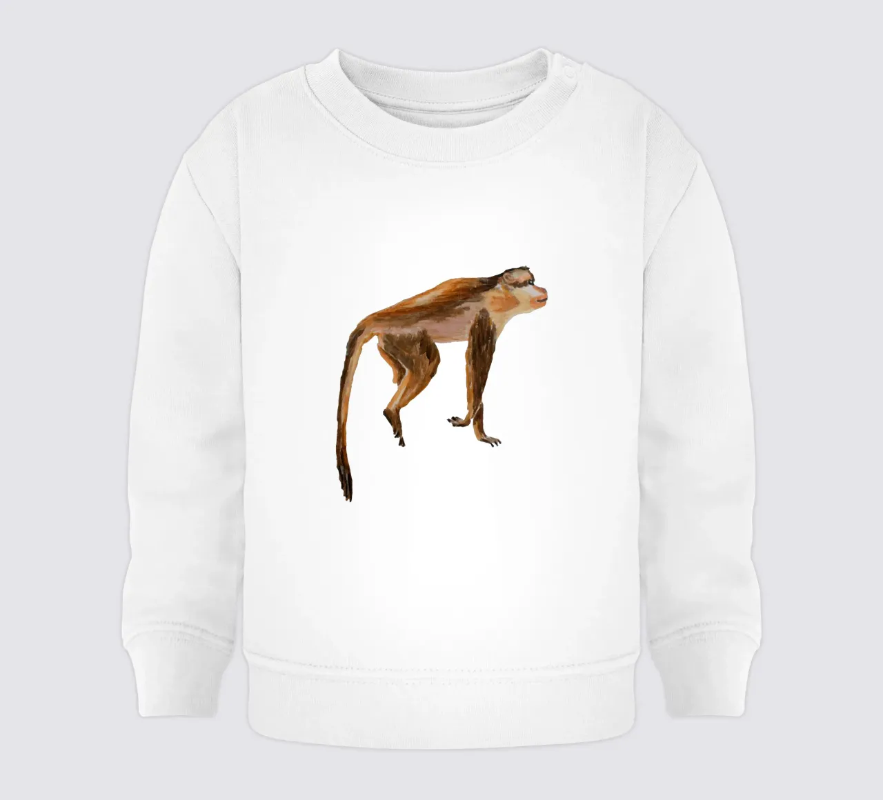 Monkey felpa neonato da Femke Zwaan