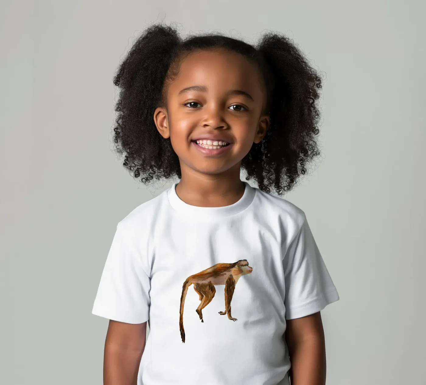 Monkey kids t-shirt by Femke Zwaan