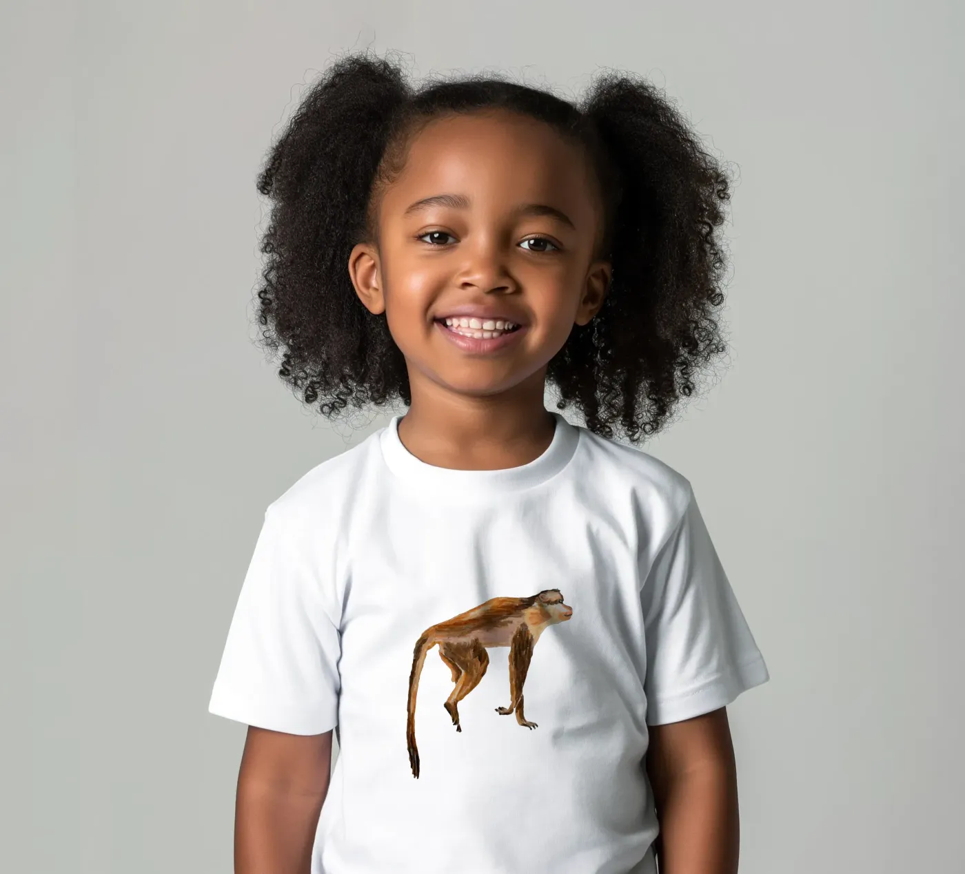 Monkey t-shirt bambini da Femke Zwaan