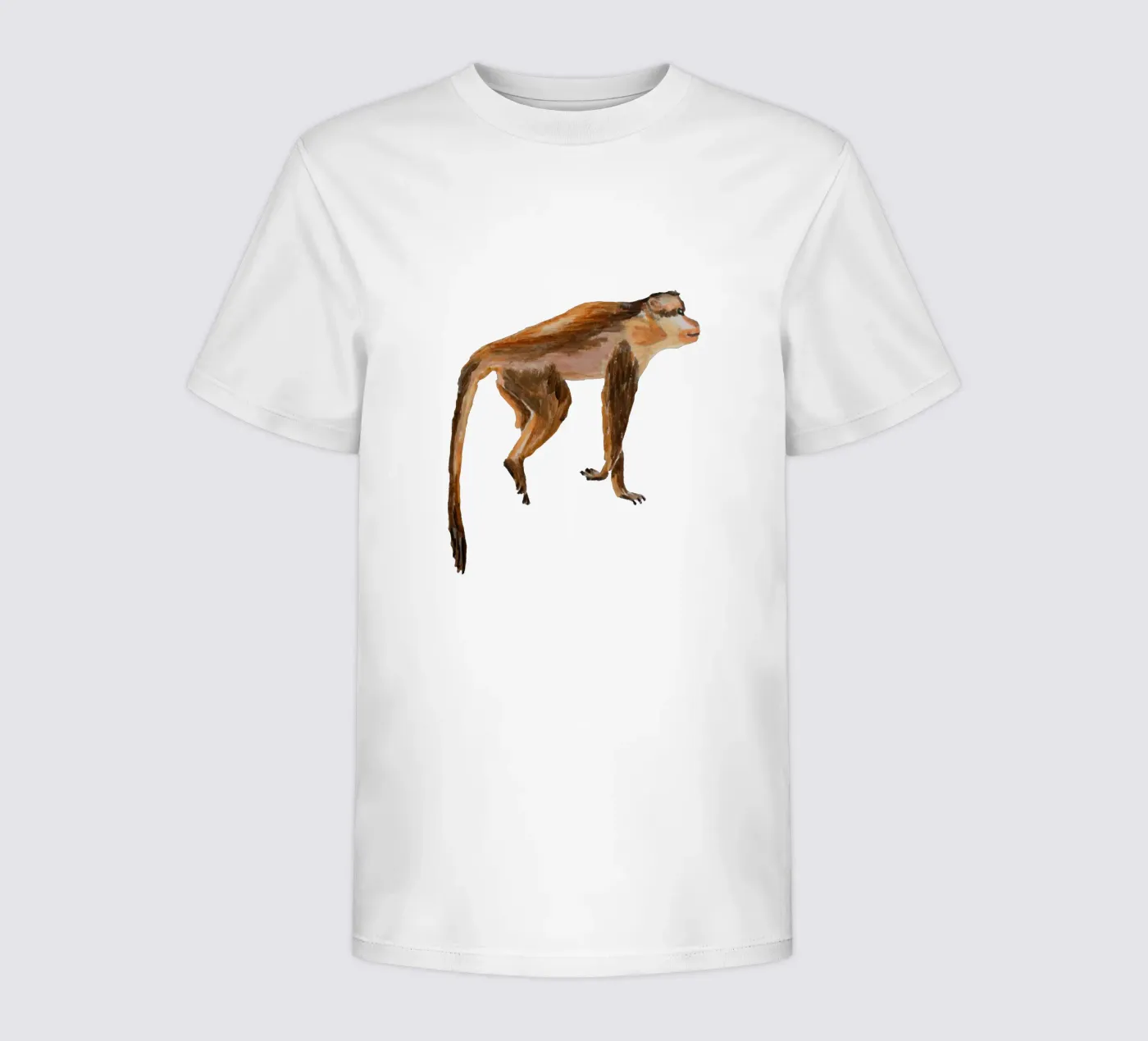 Monkey kinder t-shirt van Femke Zwaan