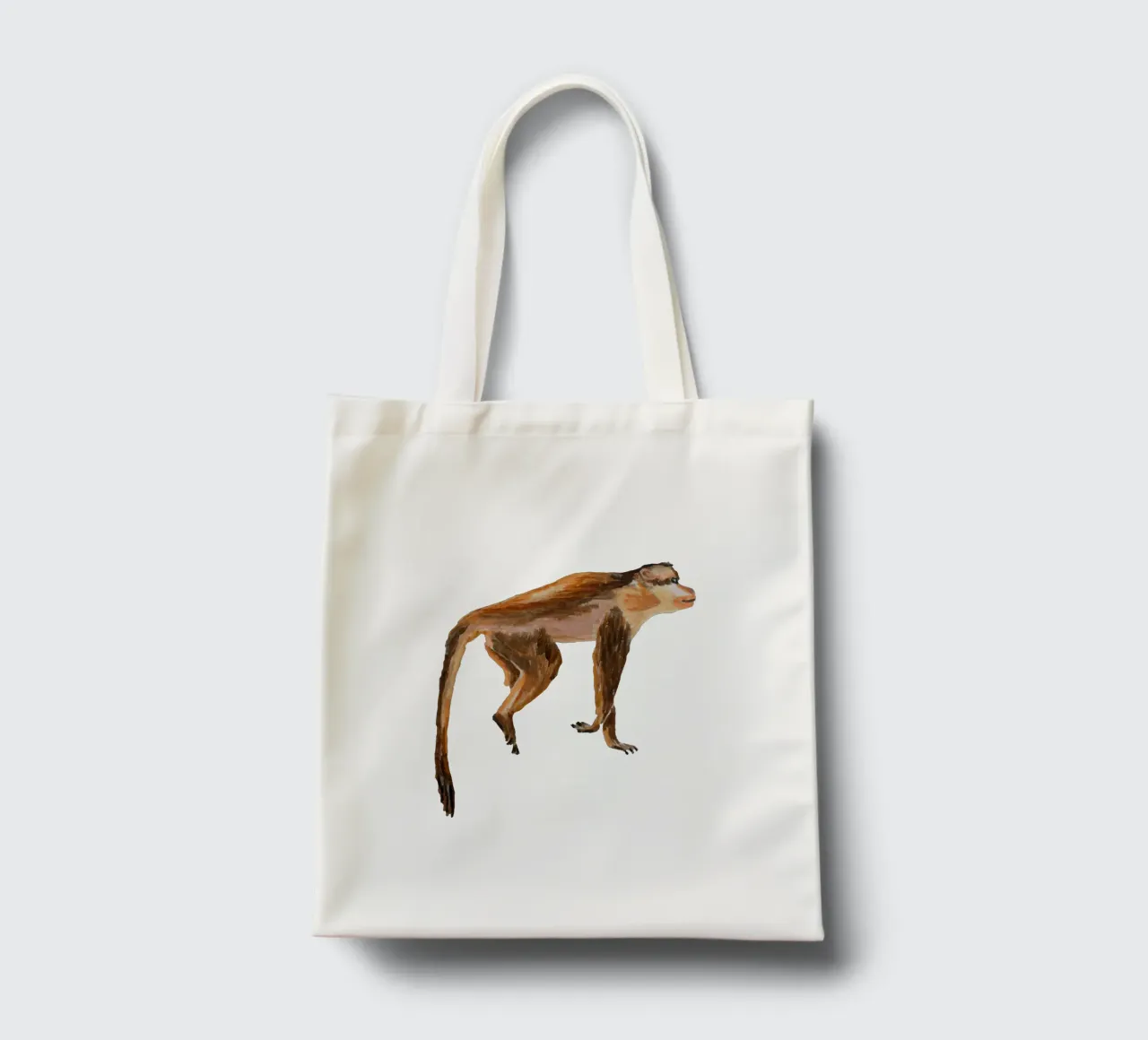 Monkey tote bag by Femke Zwaan