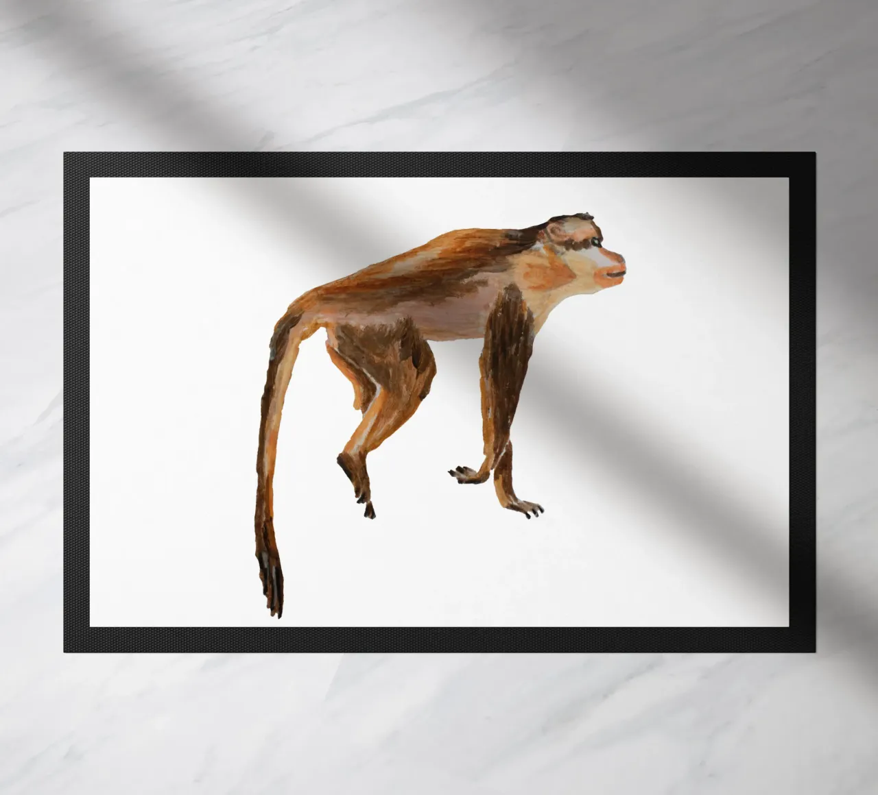 Monkey deurmat van Femke Zwaan