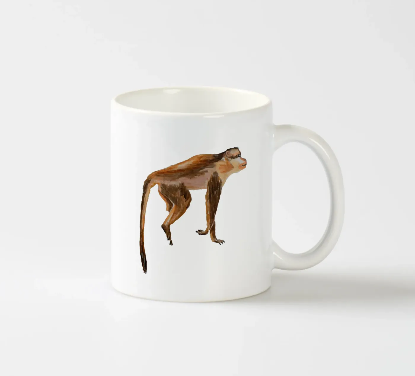 Monkey ceramic mug by Femke Zwaan