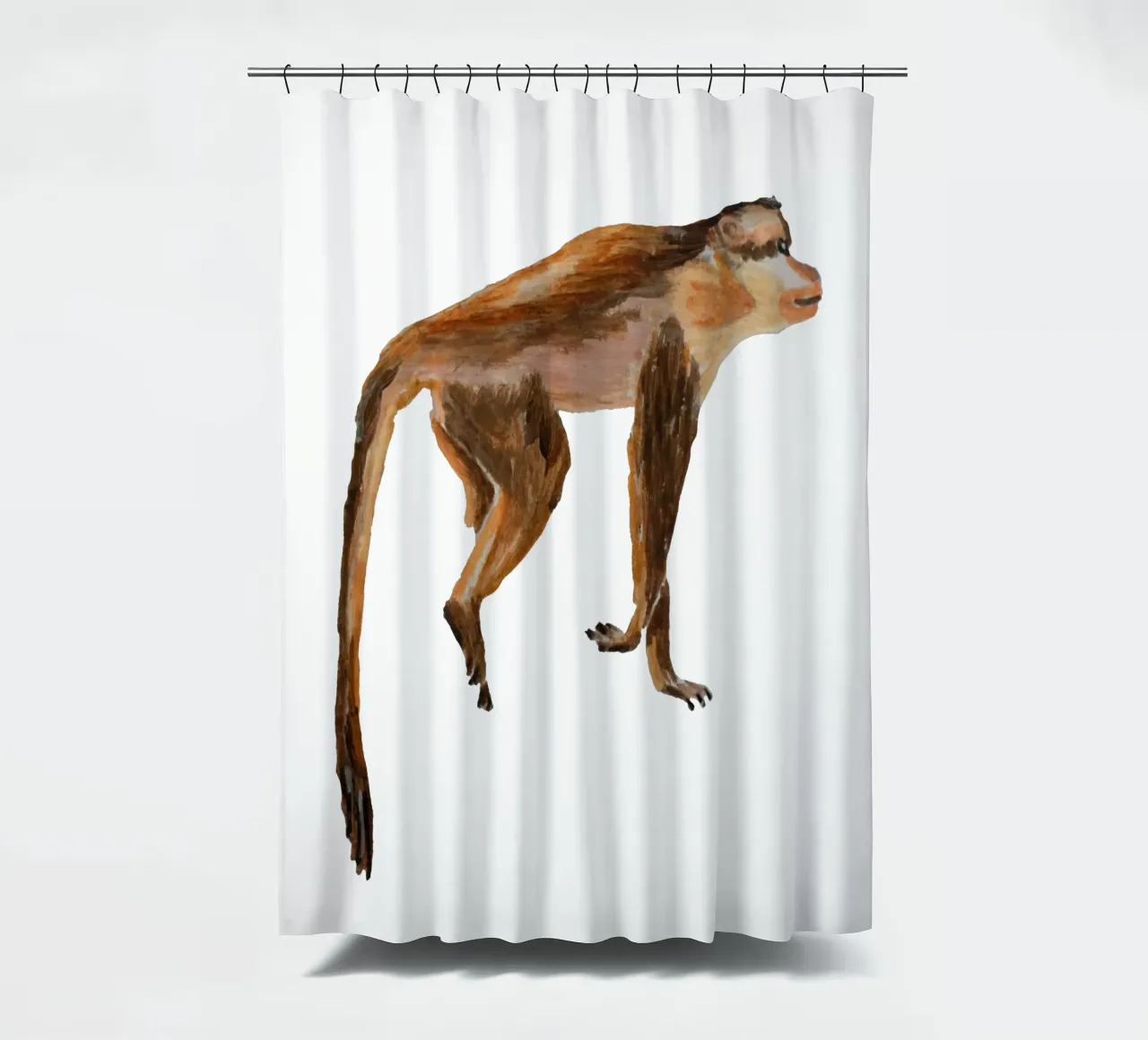 Monkey Duschvorhang von Femke Zwaan