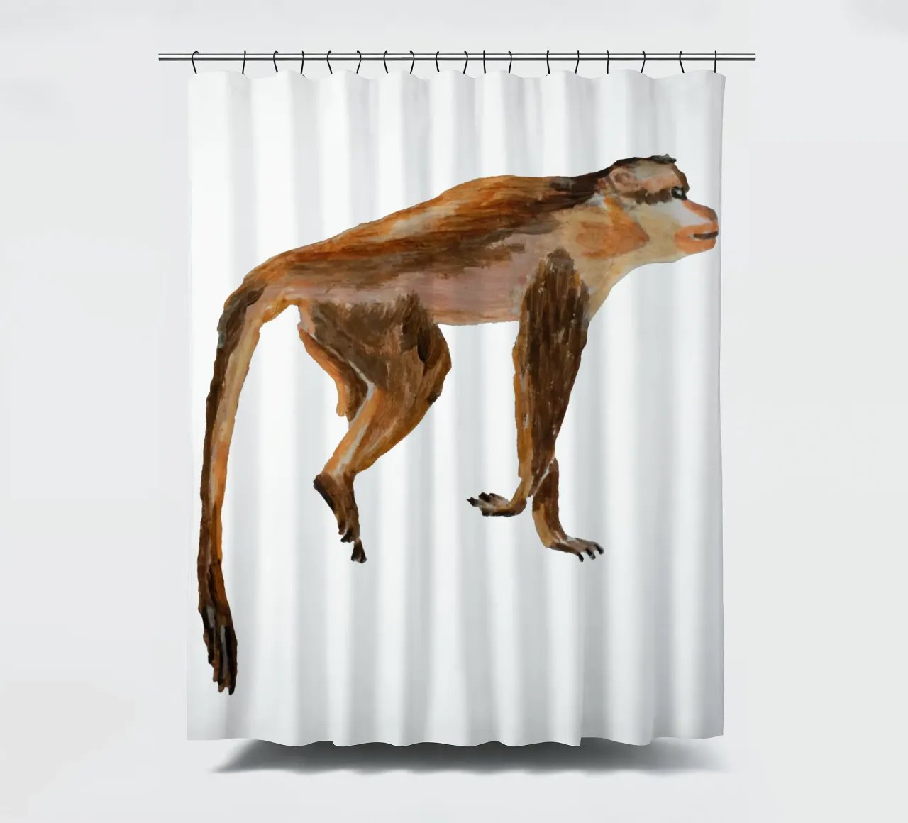 Monkey Duschvorhang von Femke Zwaan