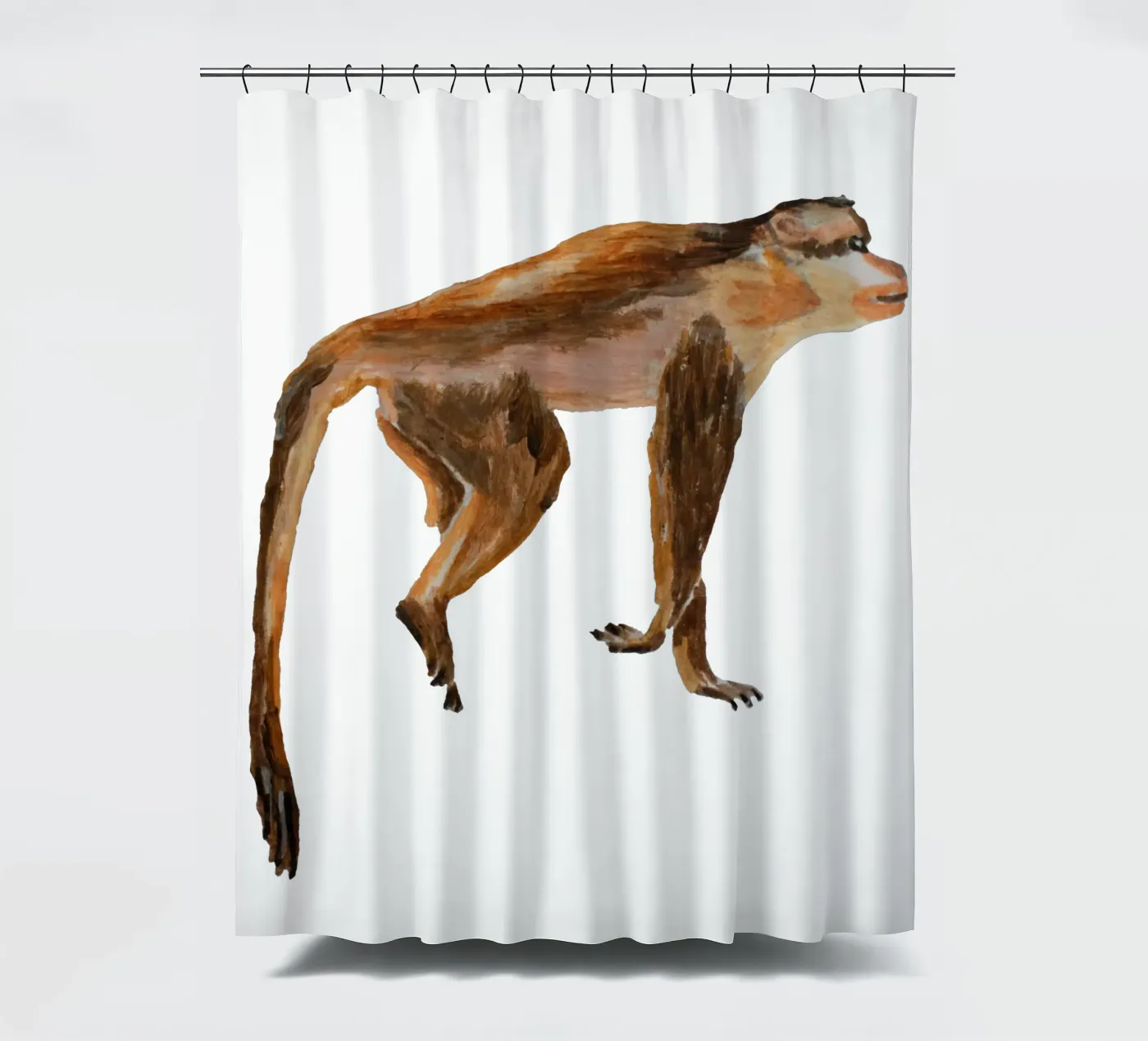 Monkey Duschvorhang von Femke Zwaan