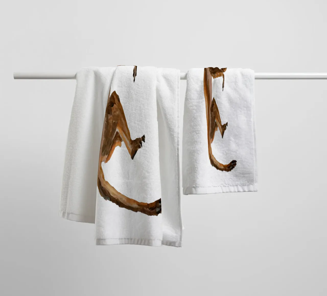 Monkey towel by Femke Zwaan