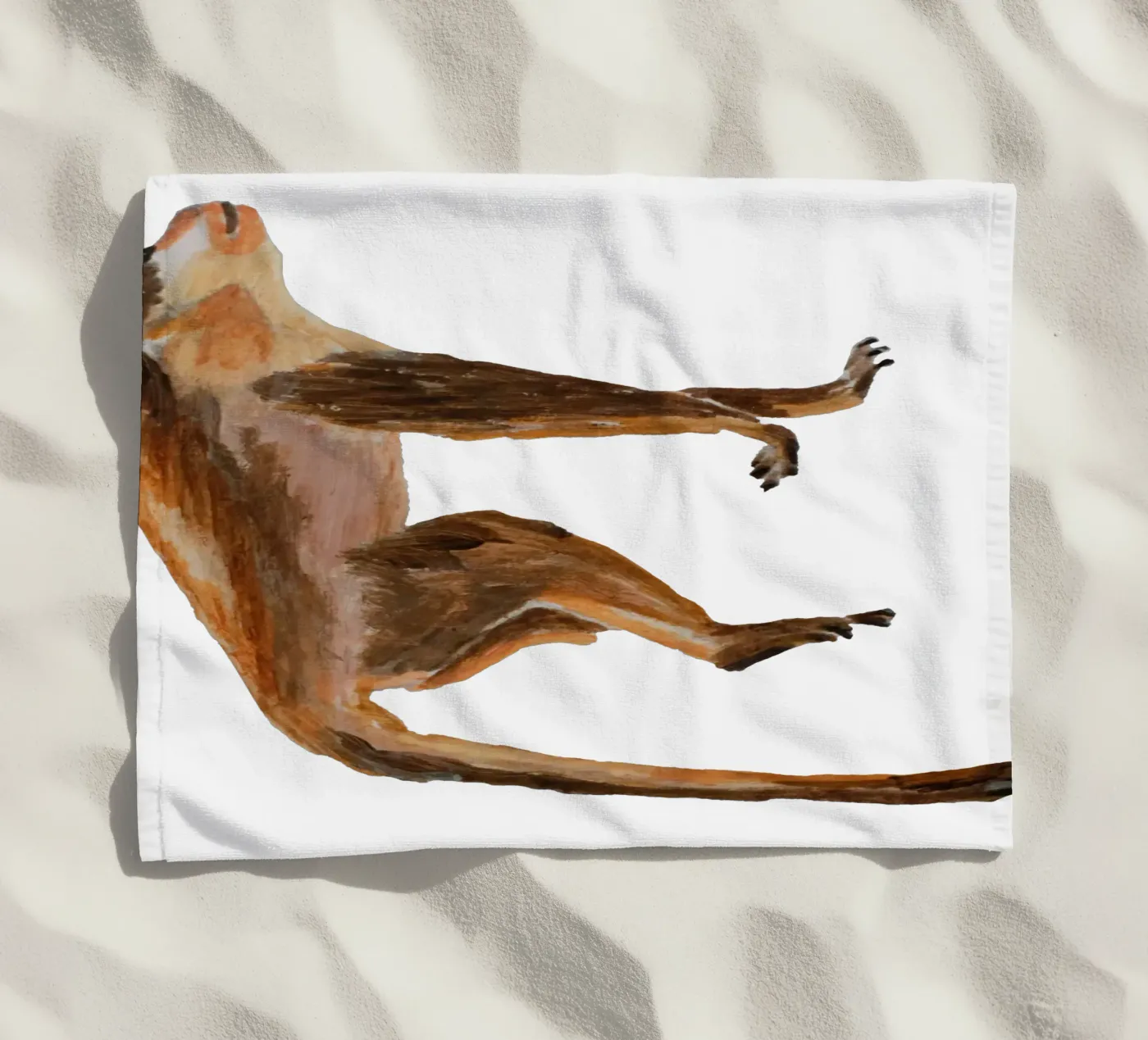 Monkey serviette de plage de Femke Zwaan
