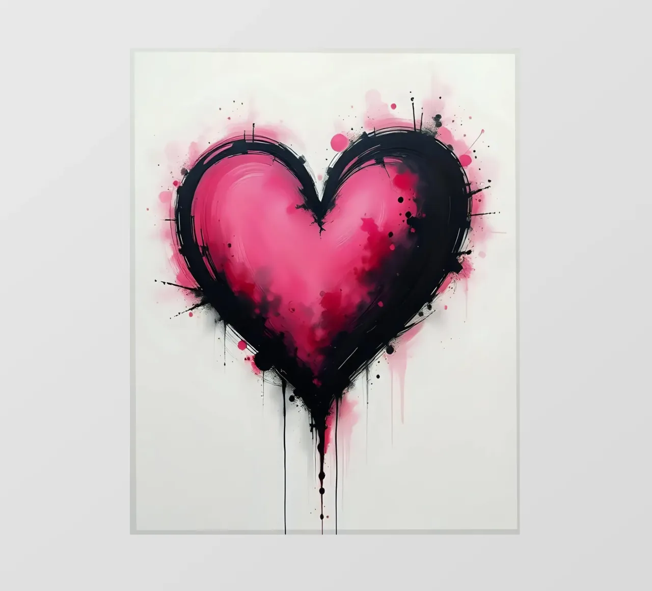 cuore_rosa_nero_1 pellicola backlit da Pink- und LoveArt by LK