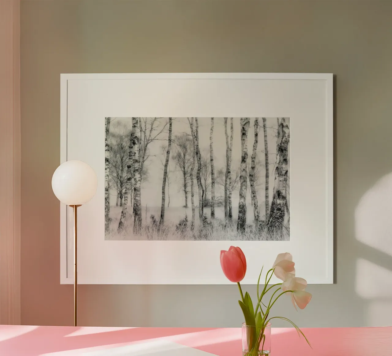 Black And White - Nel Talen poster con telaio in plastica da Pictufy