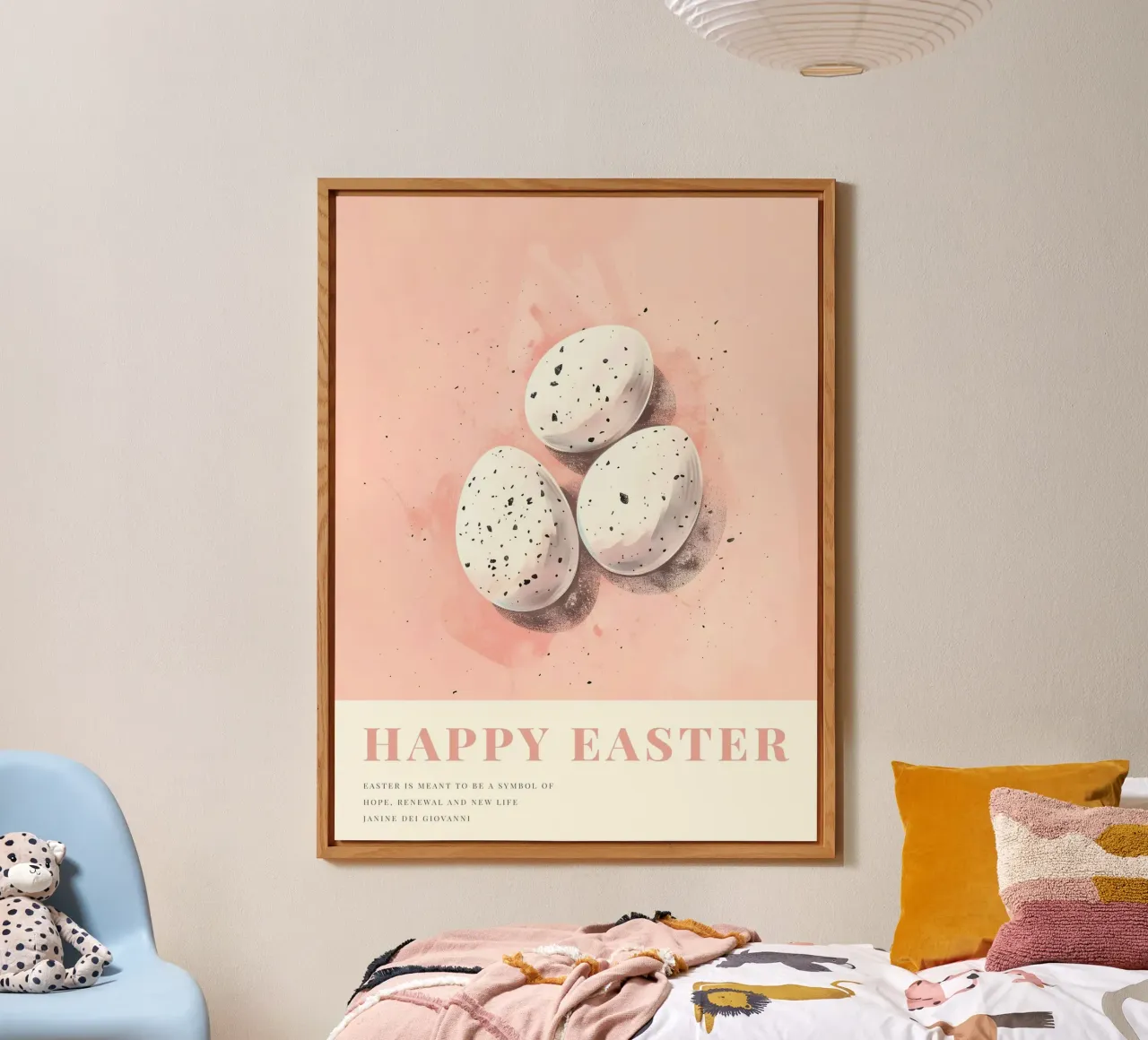 Happy Easter No 02 alluminio dibond da treechild