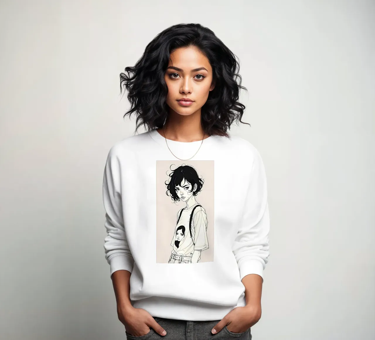 Minimalist Art Poster 621 sweatshirt by ahmiaLodri