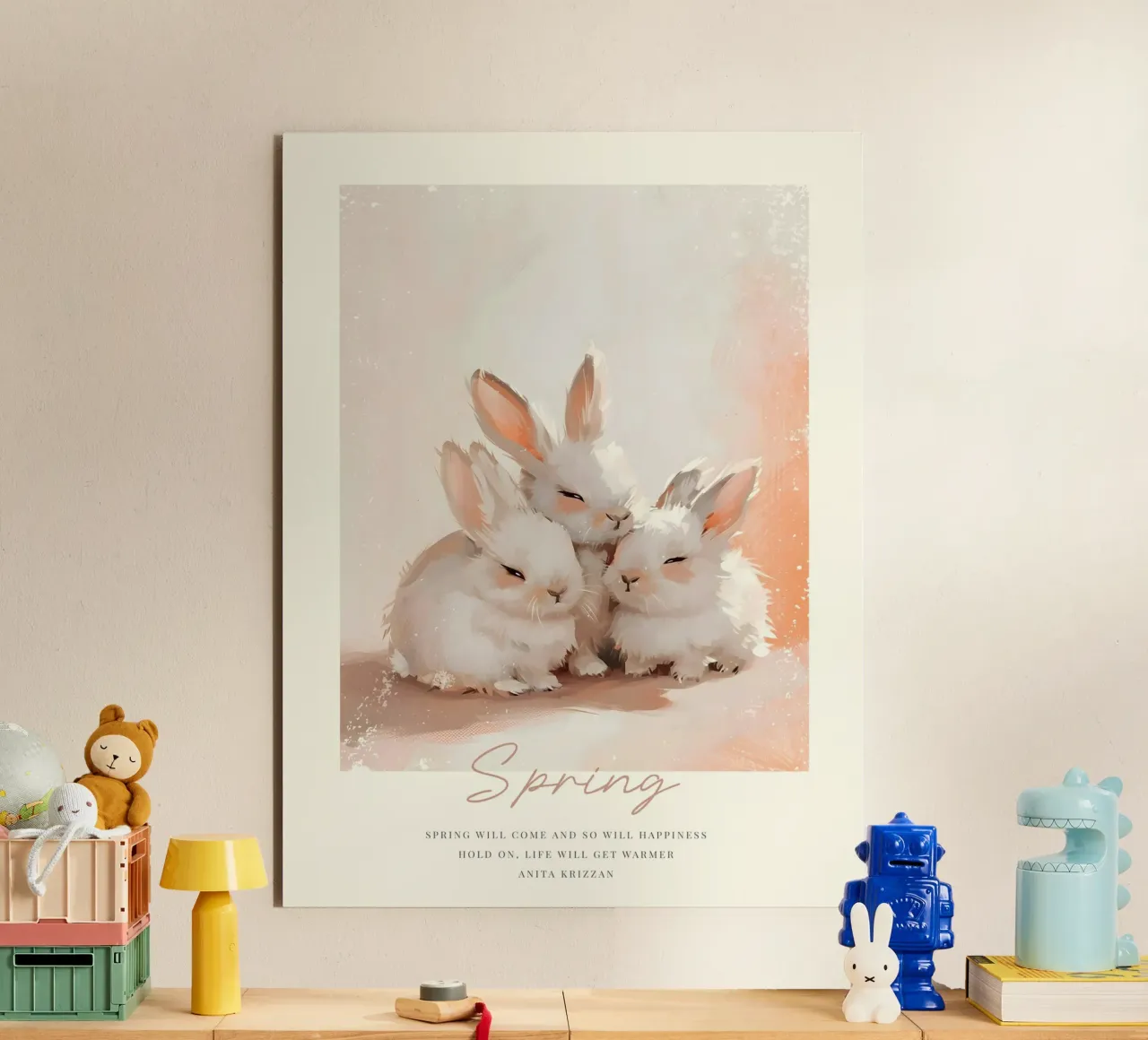 Happy Easter No 05 alluminio dibond da treechild