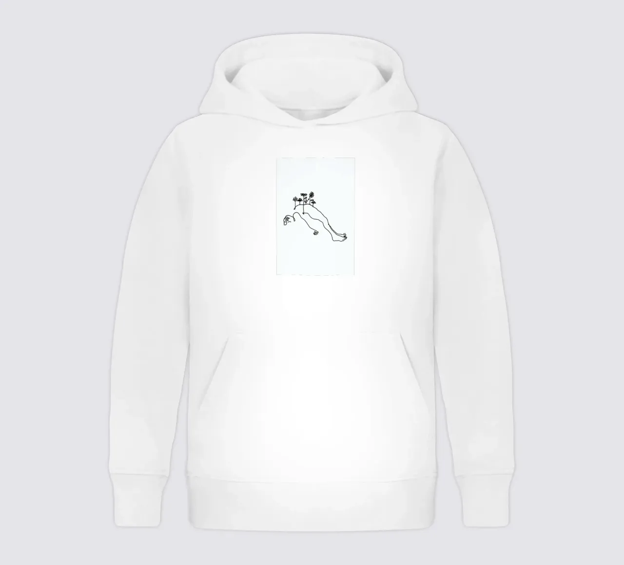 Nature Of Life felpa bambino con cappuccio da Ninhol