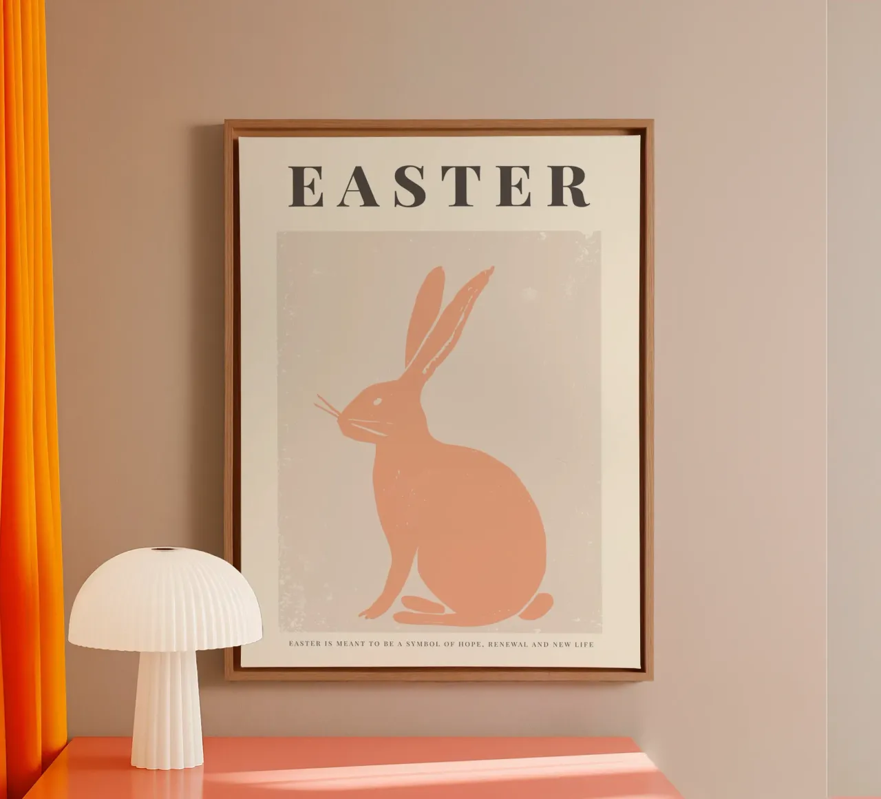 Happy Easter No 06 tela con Cornice a cassetta da treechild