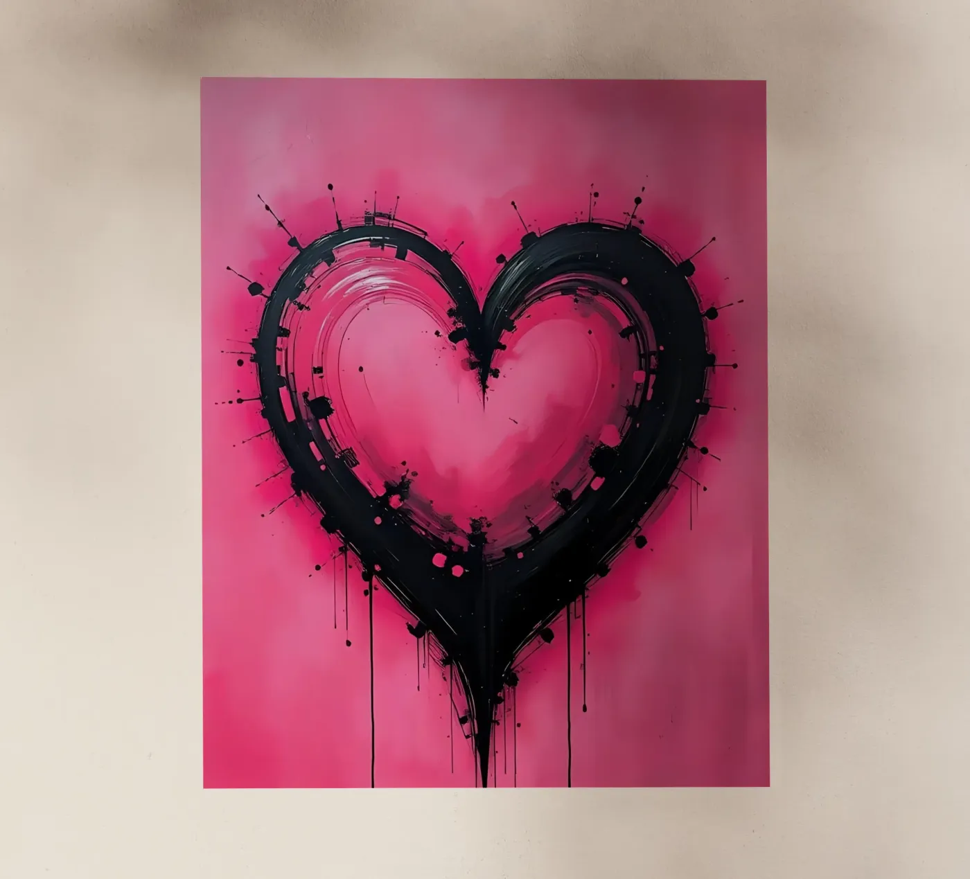 cuore_rosa_nero_2 pellicola backlit da Pink- und LoveArt by LK