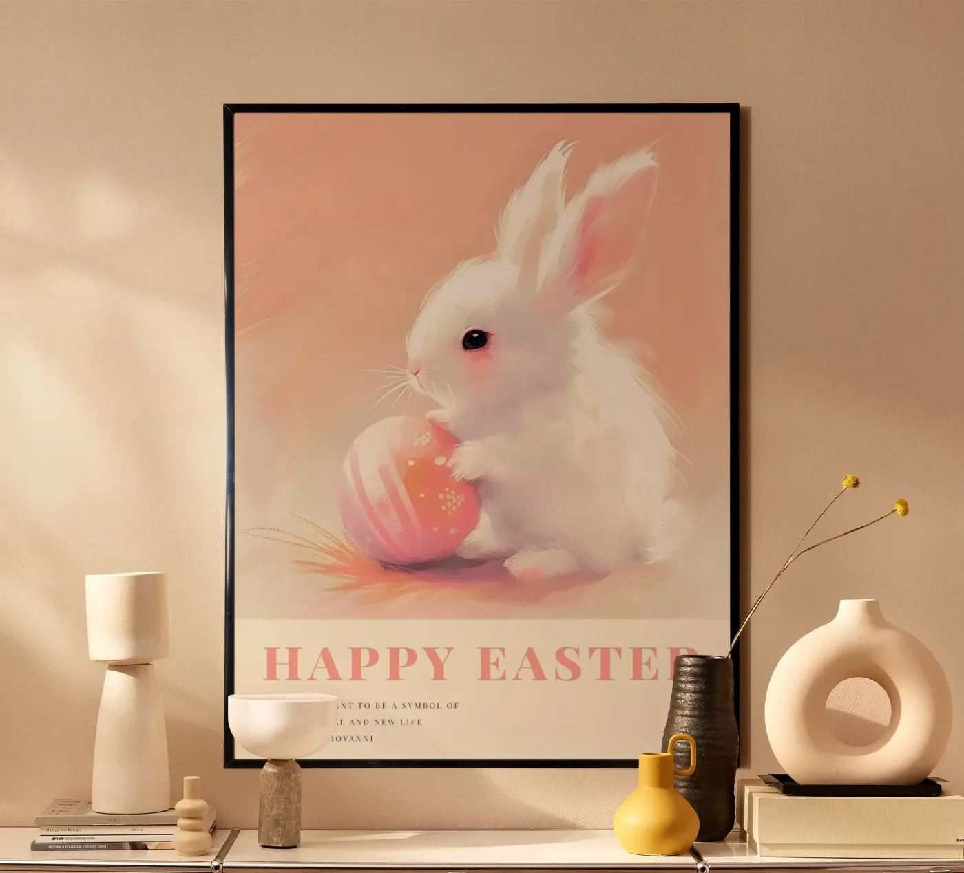 Happy Easter No 07 poster van treechild