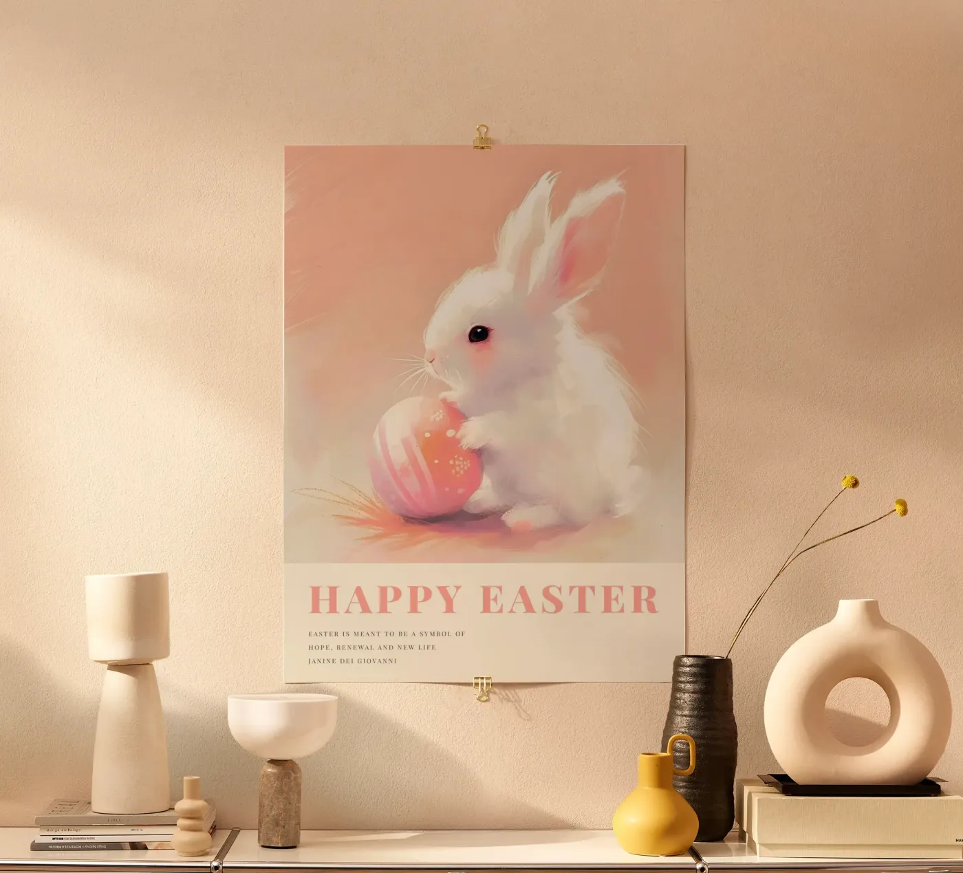 Happy Easter No 07 poster van treechild