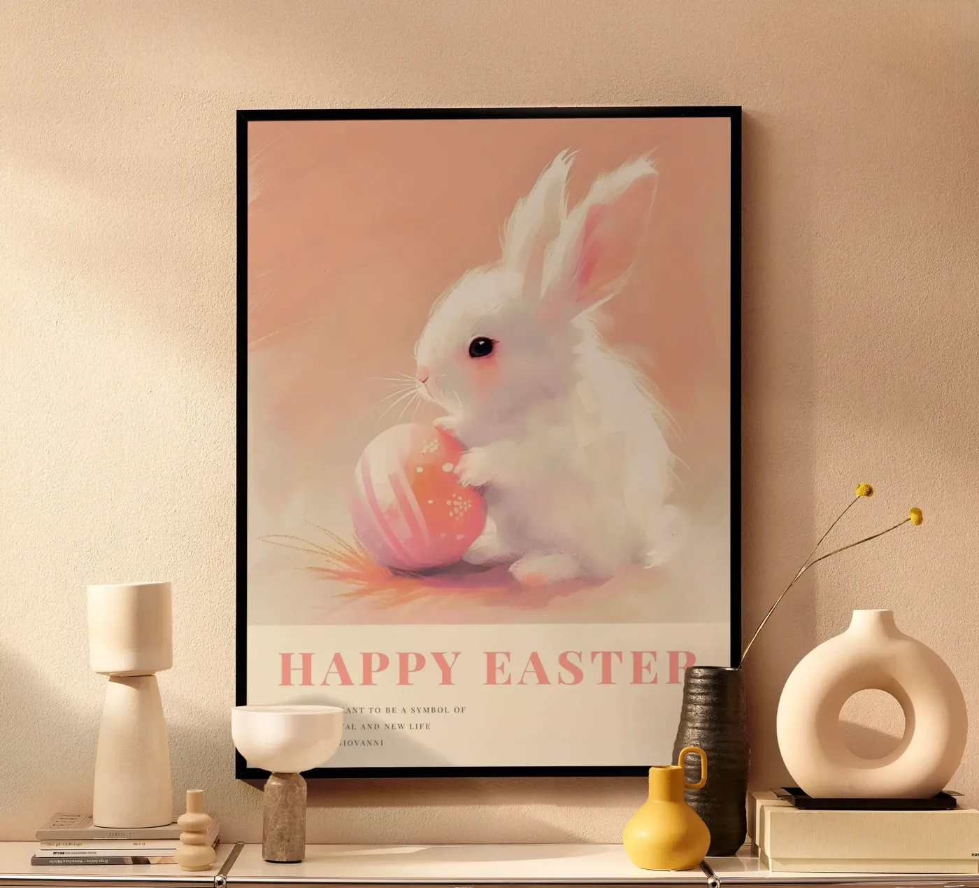 Happy Easter No 07 poster van treechild