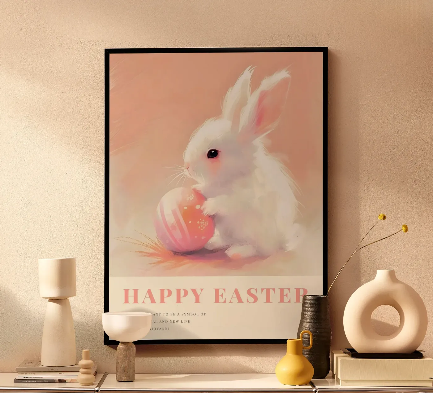 Happy Easter No 07 poster van treechild