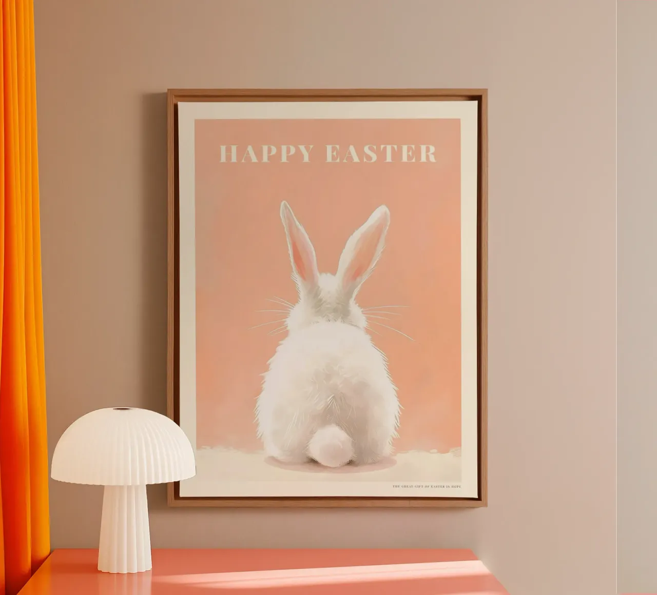 Happy Easter No 08 tela con Cornice a cassetta da treechild