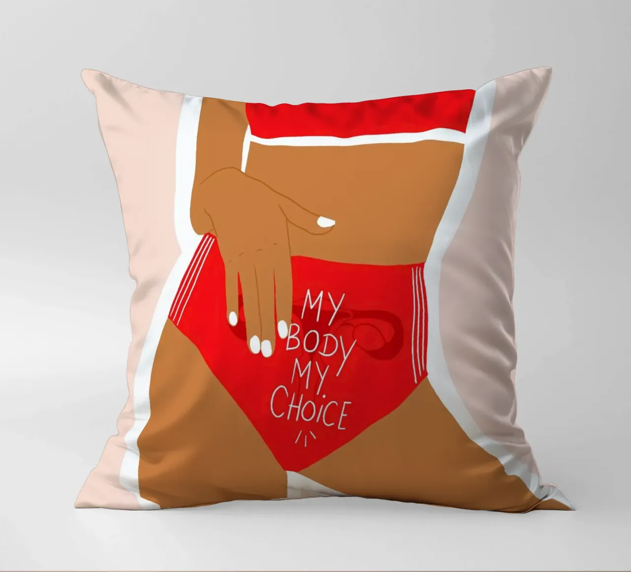 My Body My Choices cuscino da Céleste Wallaert